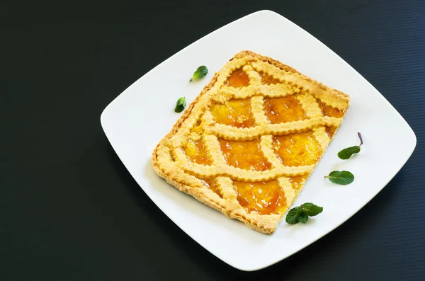 Абрикосовый пирог — стоковое фото