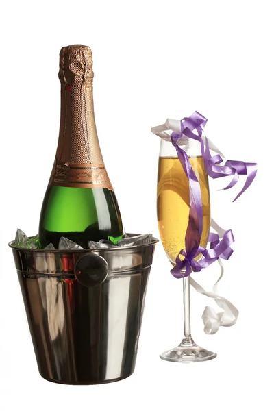 Champagne e Capodanno — Foto Stock