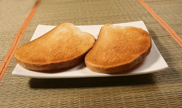 Dva řezy francouzský toast — Stock fotografie