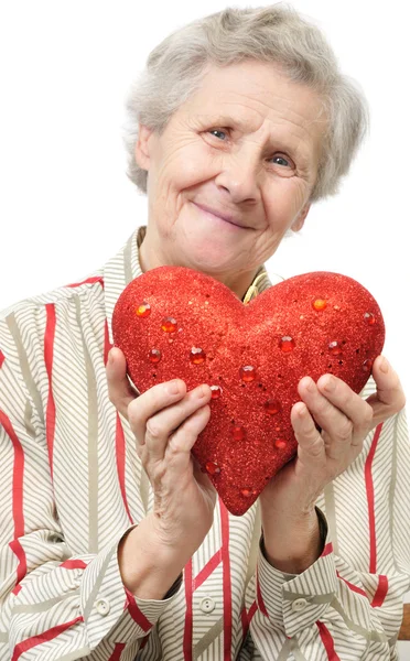 Mother with heart — Stock Photo, Image