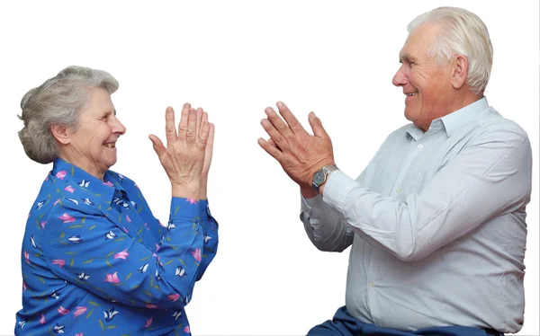Yetmiş yıl yaşlı çift — Stok fotoğraf