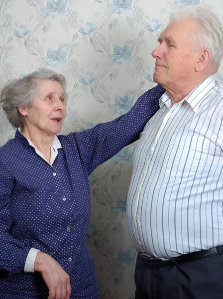 Lyckligt gammalt par — Stockfoto