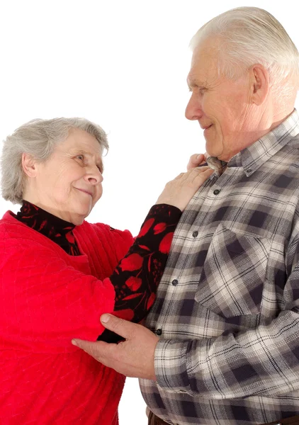 Танцующая старшая пара — стоковое фото