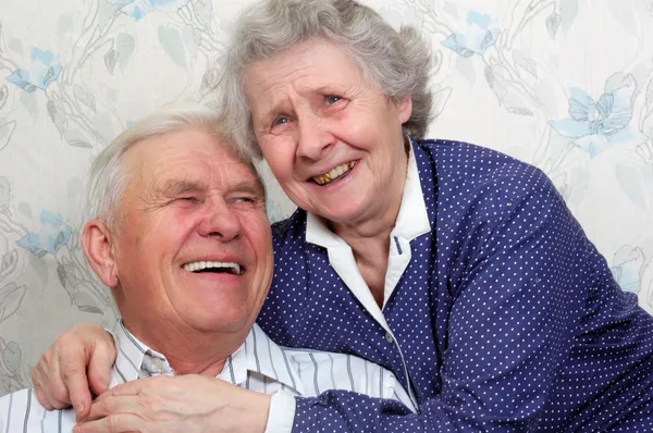 Šťastný starý pár — Stock fotografie