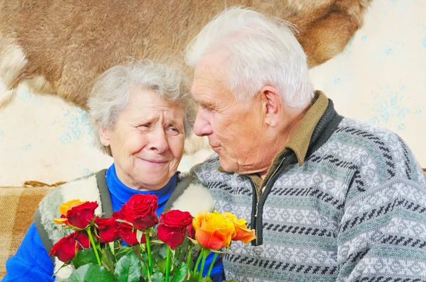 Paar Senioren — Stockfoto