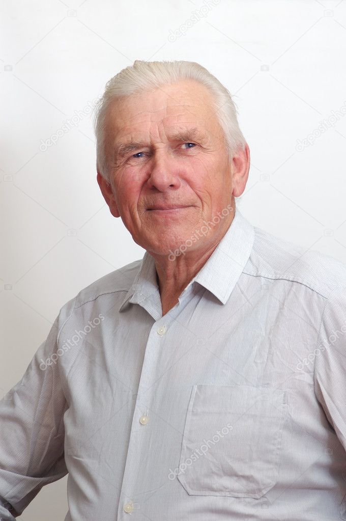 Seventy year old man smiling