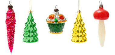 eski Noel oyuncaklar ayarla