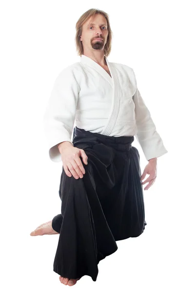 Aikido öğretmeni — Stok fotoğraf