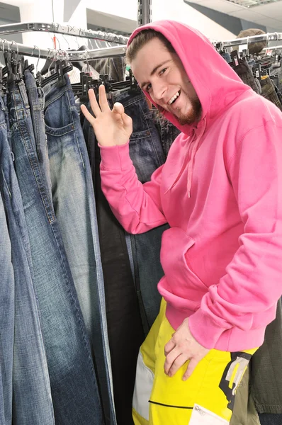 Ragazzo in giacca rosa — Foto Stock