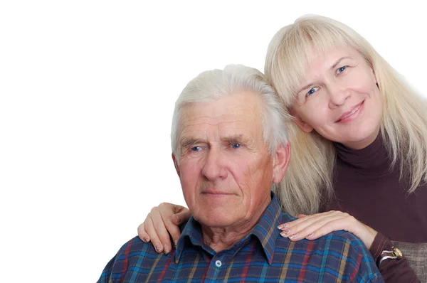 Senior father with his daughter — Stock Photo, Image