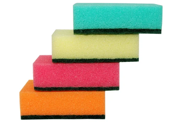 Escadas de esponjas multicoloridas — Fotografia de Stock