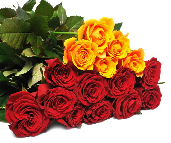 Big bouquet roses — Stock Photo, Image