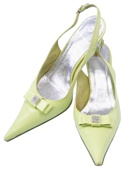 Paar grüne Schuhe — Stockfoto