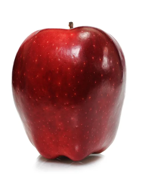 Червоне смачне яблуко — стокове фото