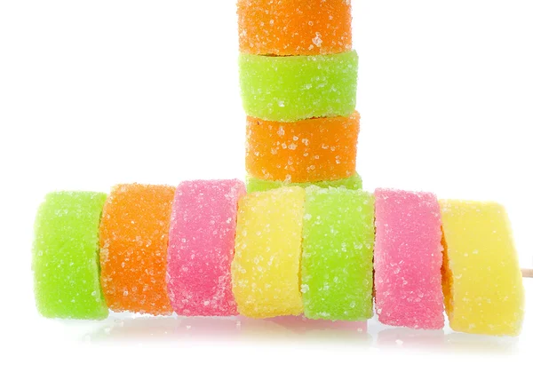 Two tower from tasty candy — Stock Photo, Image