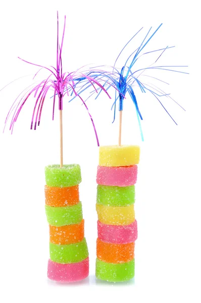 Dos torres de dulces dulces — Foto de Stock