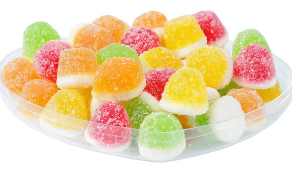 Tasty candy in dish — Stock Photo, Image