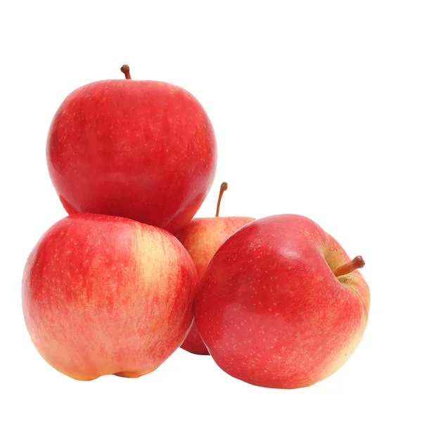 Quatro maçãs vermelhas — Fotografia de Stock