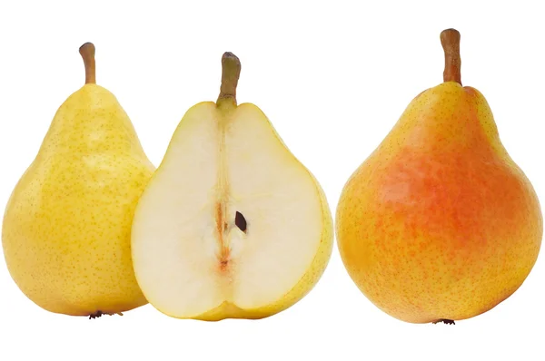 Fresh yellow and red pears — Stock Photo, Image