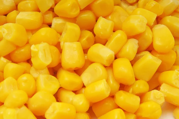 Żółty kukurydza w puszce — Zdjęcie stockowe