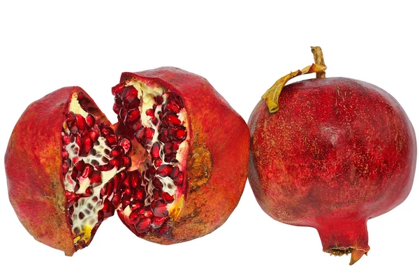 Zwei reife Granatäpfel — Stockfoto