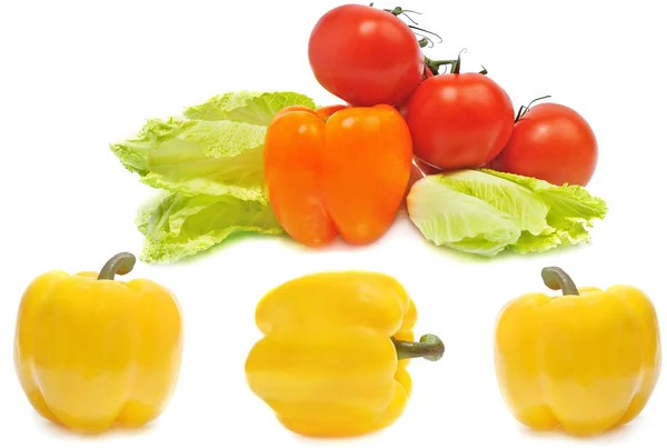 Készlet színes zöldségek — Stock Fotó