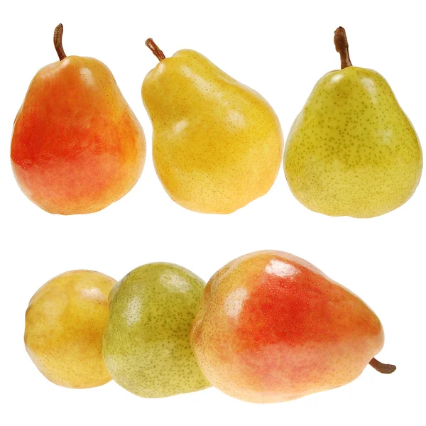 Färska färgglada päron — Stockfoto