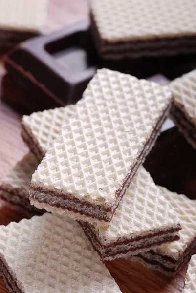 Chocolate wafers — Stock Photo, Image