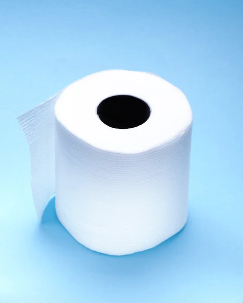 Rolo de papel higiênico branco — Fotografia de Stock