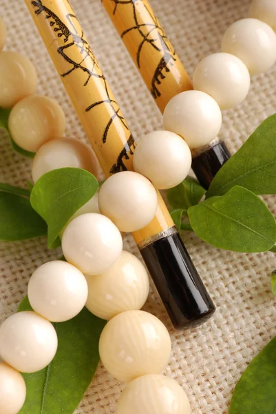 stock image Ivory necklace