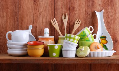 Ceramic kitchen tools clipart