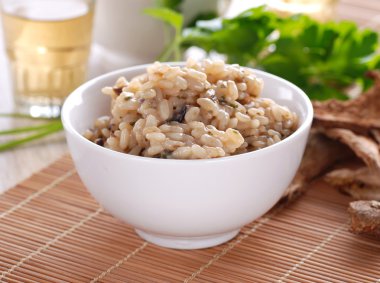 Porcini mantarlı risotto.