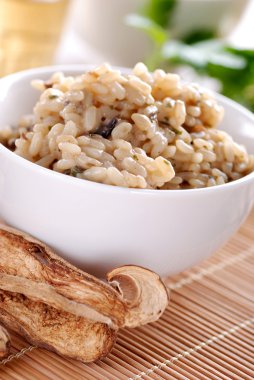 Porcini mantarlı risotto.