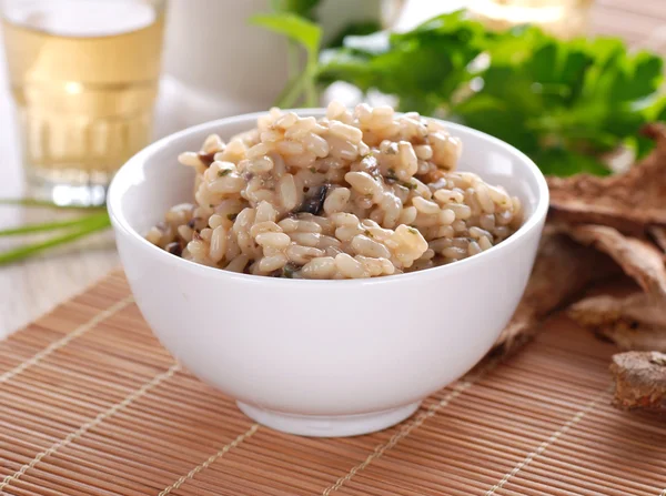 Risotto with porcini mushrooms — Stock Photo, Image