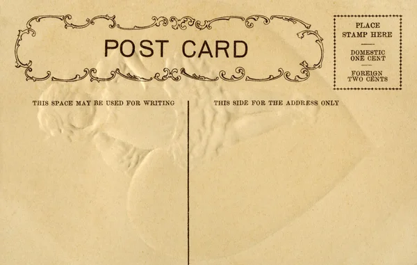 Винтажная открытка с местом для записи — стоковое фото