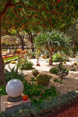 parça ünlü bahai bahçeleri Haifa, İsrail