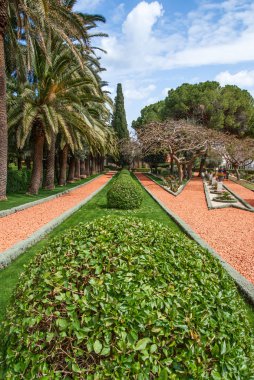 parça ünlü bahai bahçeleri Haifa, İsrail