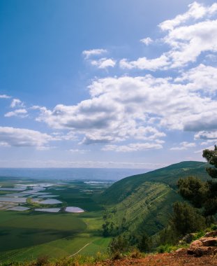 Mount Gilboa view from the top ,Israel clipart