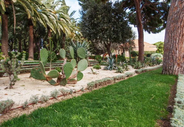 하이파, 이스라엘의 유명한 Bahai 정원 조각 — 스톡 사진