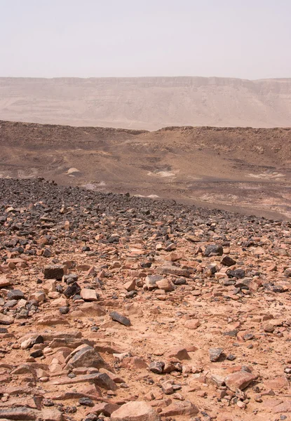 火山口 mizpe 雷蒙-内盖夫沙漠、 以色列 — 图库照片