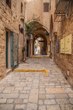 Old Jaffa street, Israel clipart