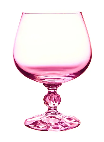 Abstrakte rosa Weinglas und Hintergrund isoliert — Stockfoto