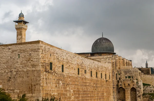 Al-aqsa τζαμί στην παλιά πόλη της Ιερουσαλήμ, Ισραήλ — Φωτογραφία Αρχείου