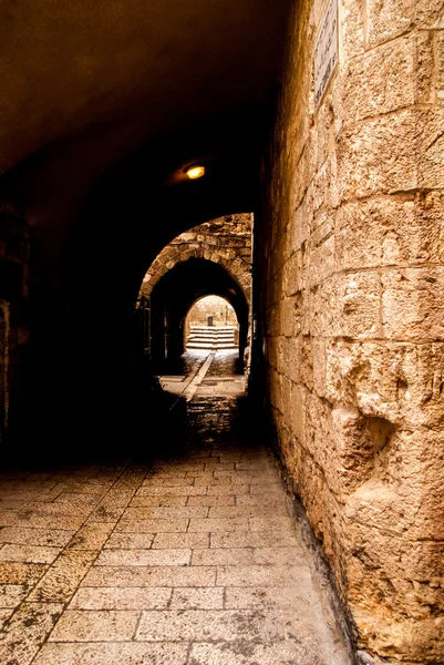 예루살렘에서 오래 된 도시의 골목. — 스톡 사진