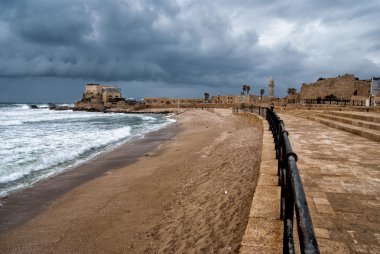 caesarea - Roma limanına İsrail'de liman kalıntıları