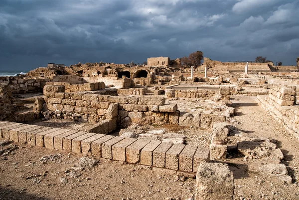 Ruínas do período romano em Cesareia — Fotografia de Stock