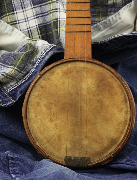 stock image Banjo on Denim