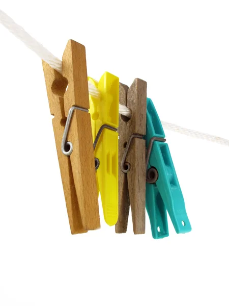 Kleurrijke wasknijpers — Stockfoto