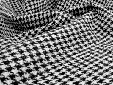 Houndstooth swirl clipart