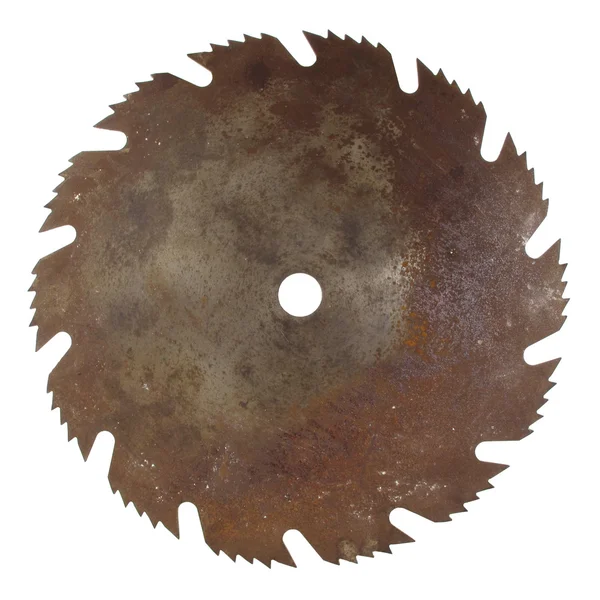 Vieja hoja de sierra oxidada — Foto de Stock